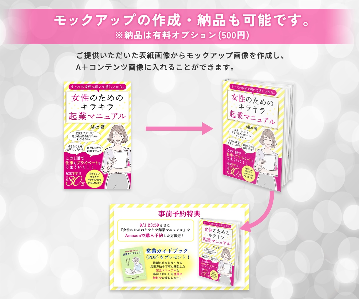 Kindle出版「A＋コンテンツ」画像作成します わかりやすいA＋画像デザインで書籍売上UPに貢献します！ イメージ6
