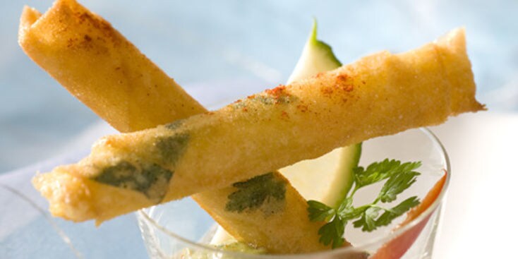 山菜の和風イタリアン春巻きの作り方を教えます 山菜とイタリア食材を使って和にも洋にも！簡単で極ウマ！ イメージ1