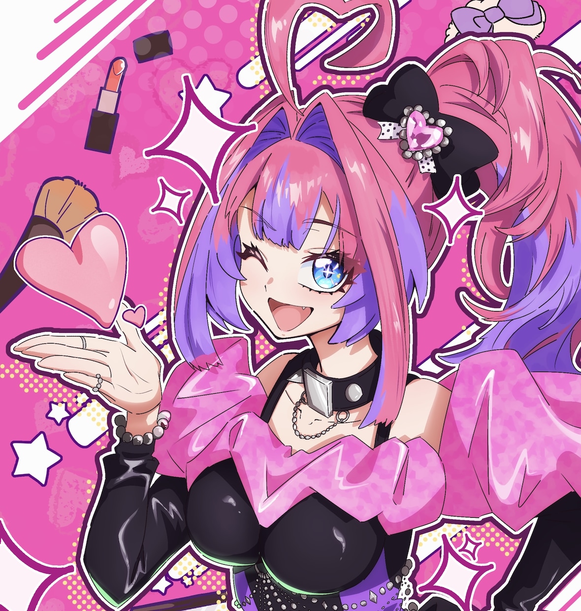 一枚絵からMVイラストまで幅広く作成いたします 高級感のあるアニメ塗りイラストをお届けします！ イメージ1