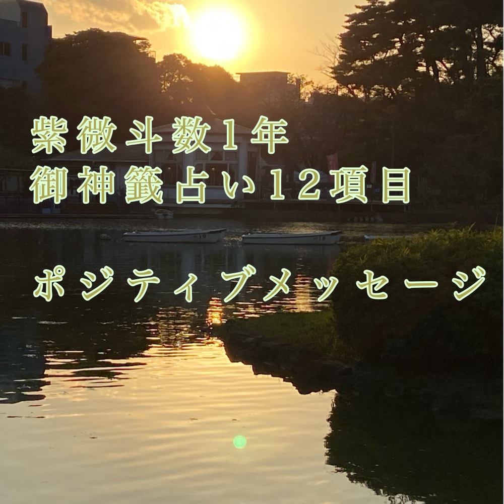 紫微斗数1年おみくじ占います 2026年の運勢12項目のおみくじメッセージでお伝えします イメージ1