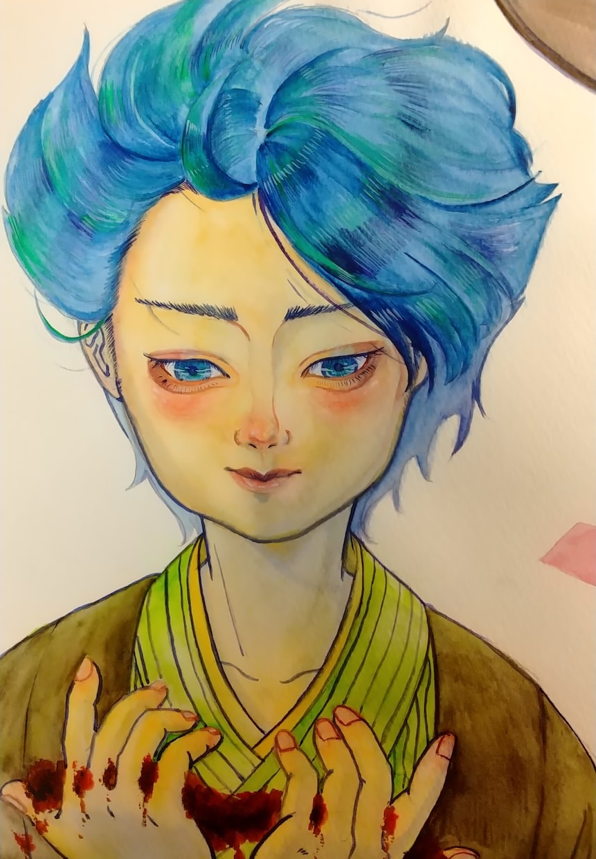 アナログ透明水彩でアイコンイラスト描きます 鮮やかなアナログイラストでアイコンを彩りましょう イメージ5