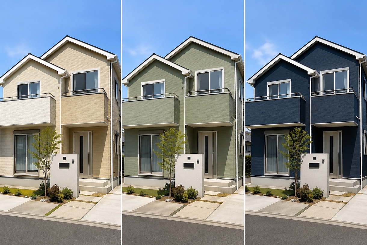 外壁塗装のカラーシミュレーション作成します 1級塗装技能士が建物外観のシュミレーションをお手伝い イメージ1
