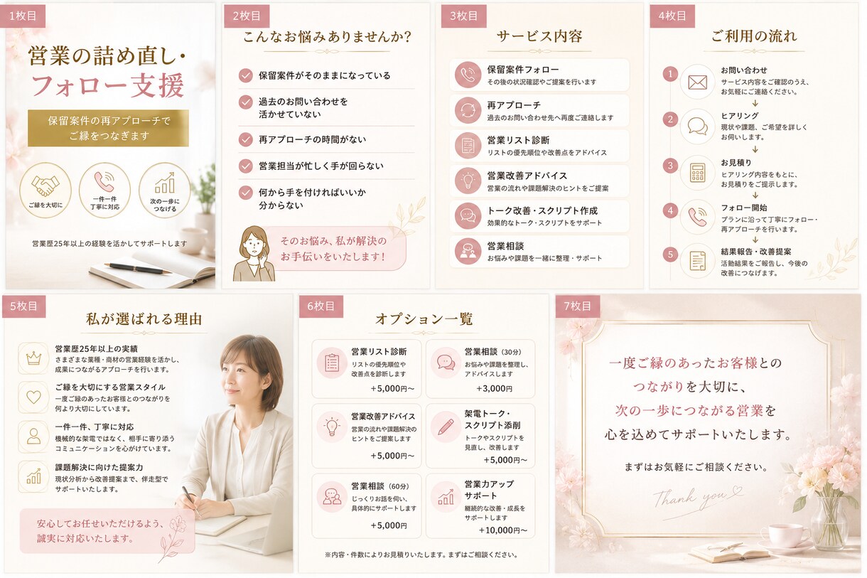 営業の詰め直し・フォロー支援します 保留案件の再アプローチでご縁をつなぎます！ イメージ2