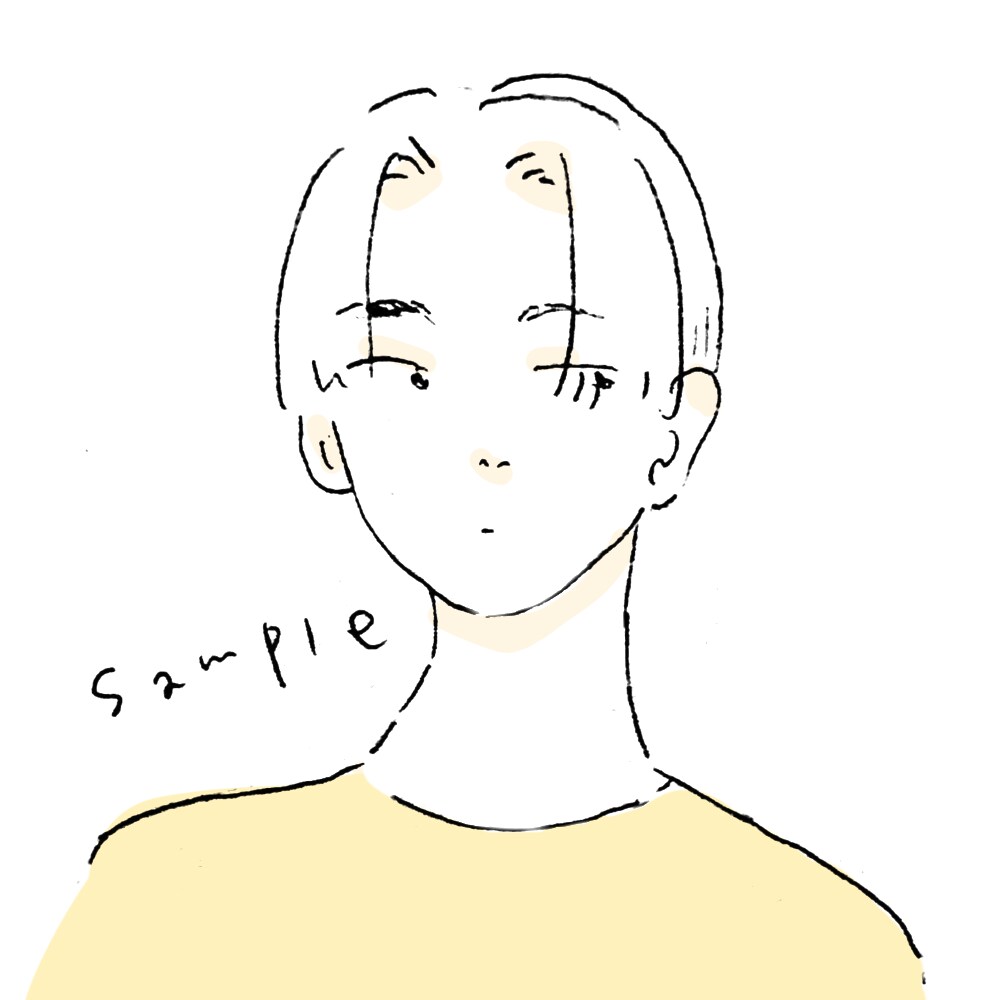 シンプルで雰囲気のあるイラスト描きます SNSアイコン、プロフィール画像等に！ イメージ5