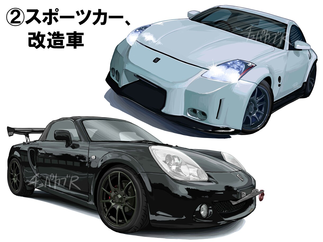 あなたの愛車描きます 写真をもとに、細かなところまでそっくりそのまま描きます！ イメージ4