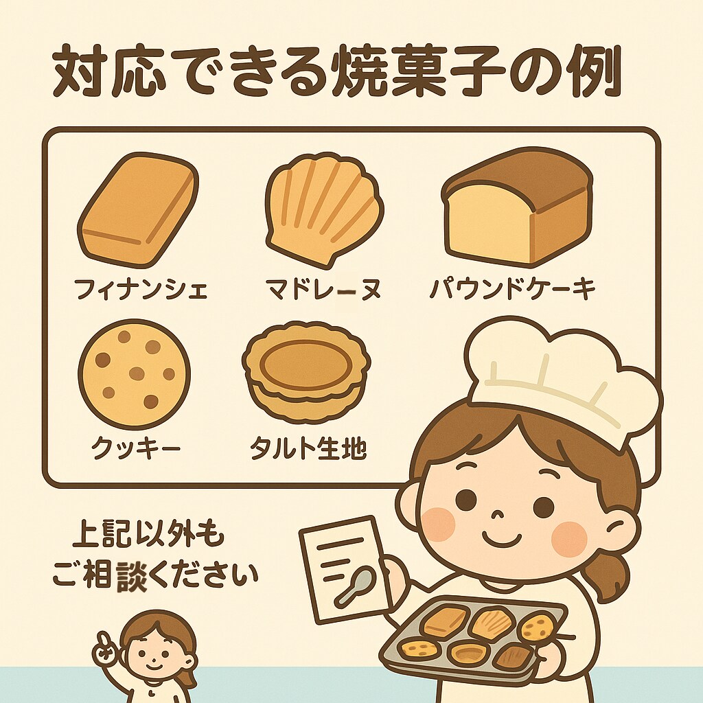 焼菓子で夫のボーナス追い越します AI×配合理論で理想食感を最短実現 イメージ6