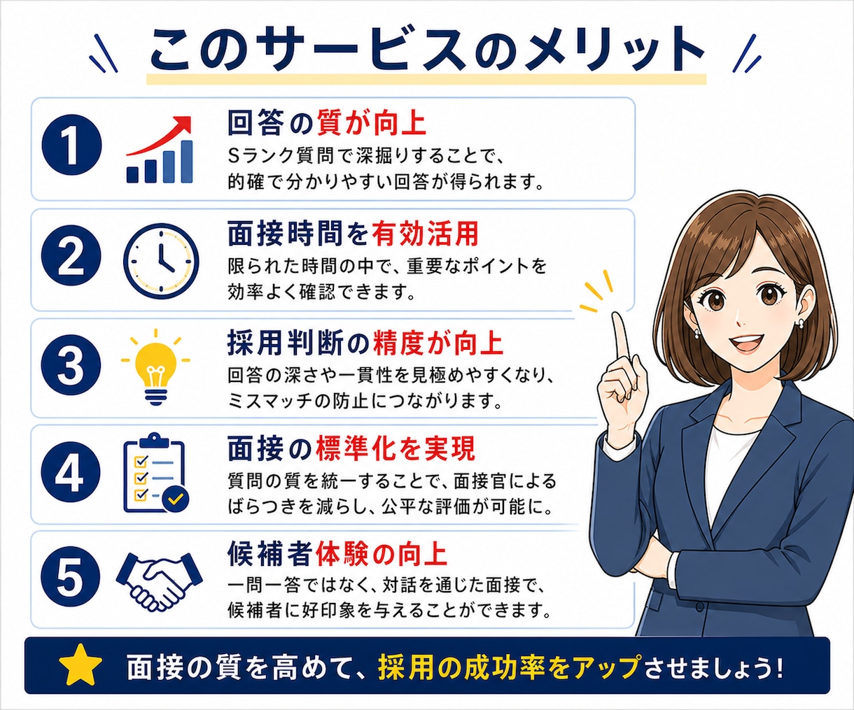 採用担当20年が面接練習で回答を徹底改善します 本番で伝わる実践的な面接トレーニング｜面接対策・模擬面接OK イメージ9