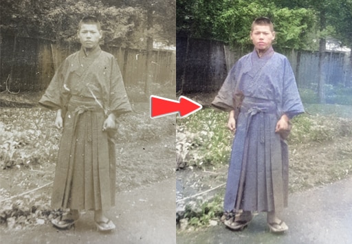 白黒写真をカラー化し、修復します 価格&スピード重視!最短即日納品いたします。 イメージ1