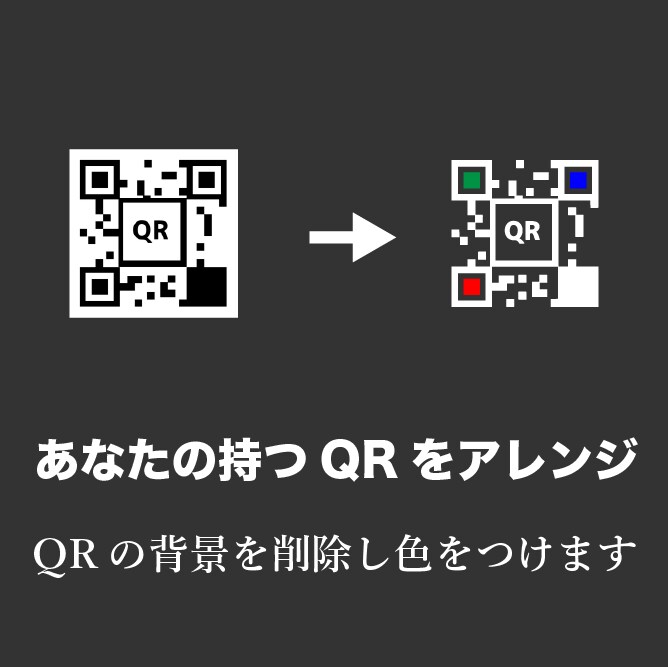 QRをアレンジます あなたのお持ちのQRをアレンジ イメージ1