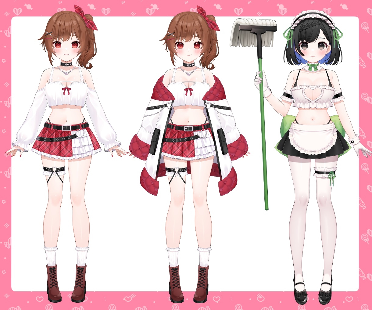 Live2Dイラスト（パーツ分けあり）描きます Vtuber様になりたい方6万5千円から！ イメージ3