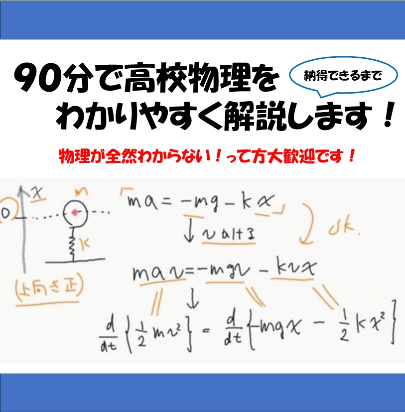 高校物理の補習を行います 学校、予備校の授業がついていけいない方向けの補習サービス イメージ1