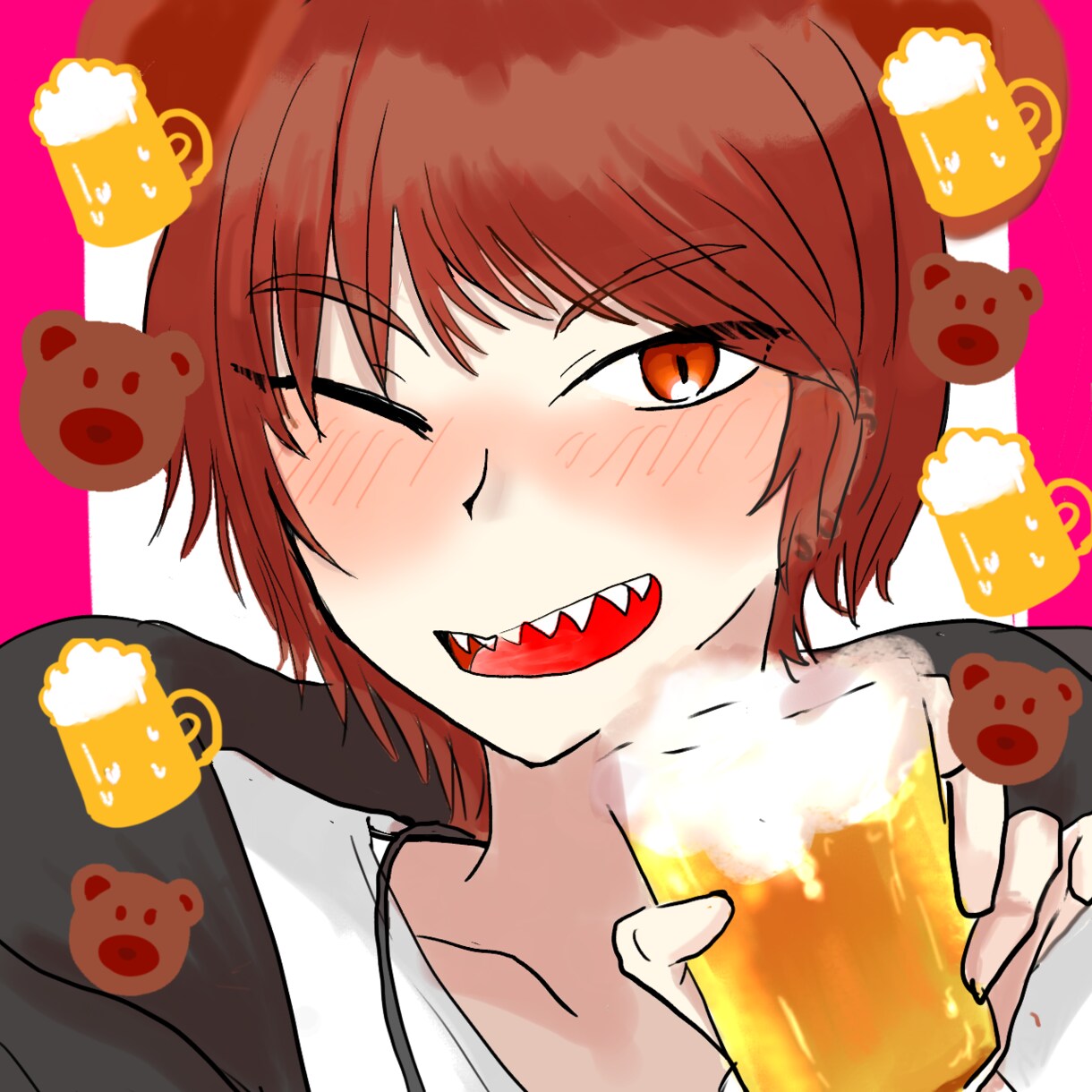 Twitterやインスタで使えるアイコン描きます ポップな色合いが魅力！ケモ耳も選べます！ イメージ6