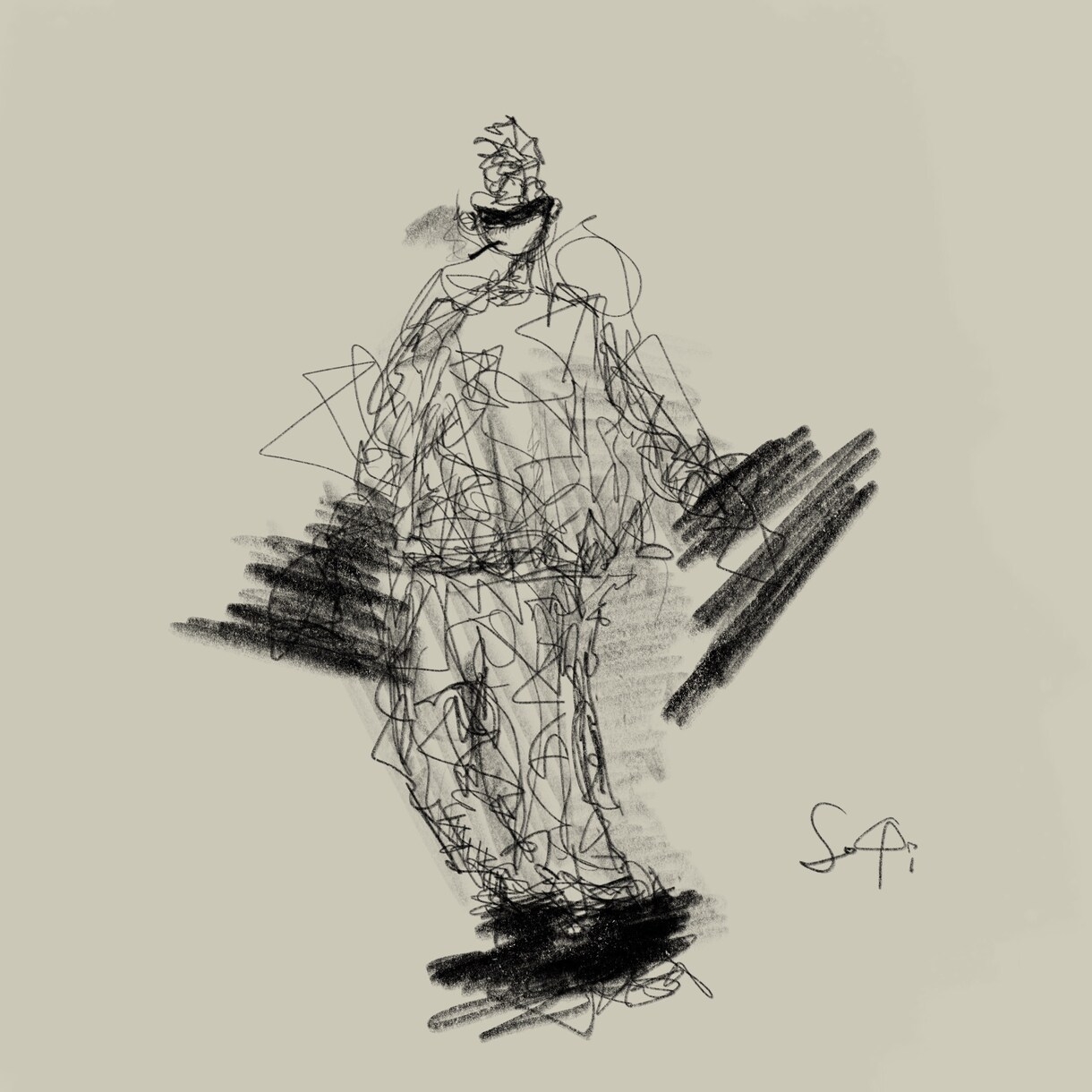 独特な画風でオリジナルのイラストを描きます 不思議な発想力で不思議な絵を描いてます イメージ9