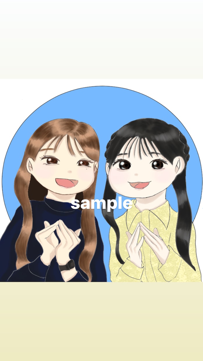 夢絵歓迎！ゆったり可愛いアイコン描きます 洋服、ポーズ、メイク指定何でもOK！ブログの挿絵もご自由に！ イメージ2