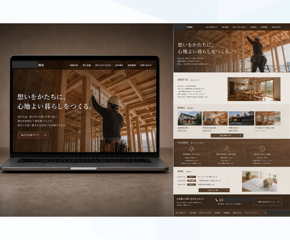 自分で更新・改善しやすいホームページを制作します 小規模事業者向け|WordPressで長く使えるHP作ります イメージ8