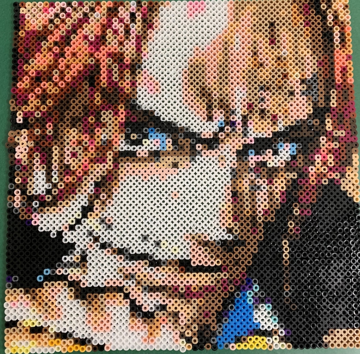 大きなアイロンビーズ制作します 壁にかけてインテリアとしてもどうぞ！28.5×28.5cm イメージ1