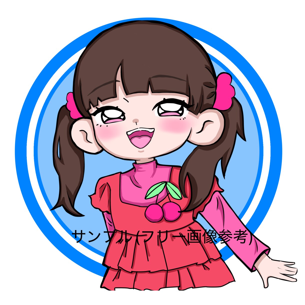 5件限定価格 ゆるかわデフォルメ似顔絵描きます 量産型もゆるかわも♡♡多系統対応♡なりたいあなたを描きます イメージ3