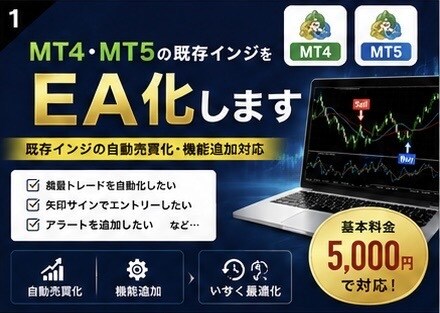 MT４EA・インジケーターをMT５に変換します 既存インジケーターのEA化・機能追加対応 イメージ1
