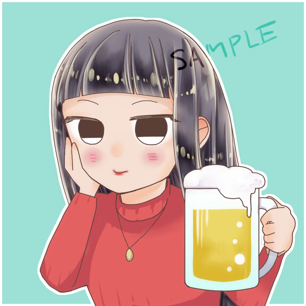 きれいめかわいいアイコンイラスト描きます SNSアイコンやブログフキダシに♪ゆるかわアイコンイラスト イメージ6