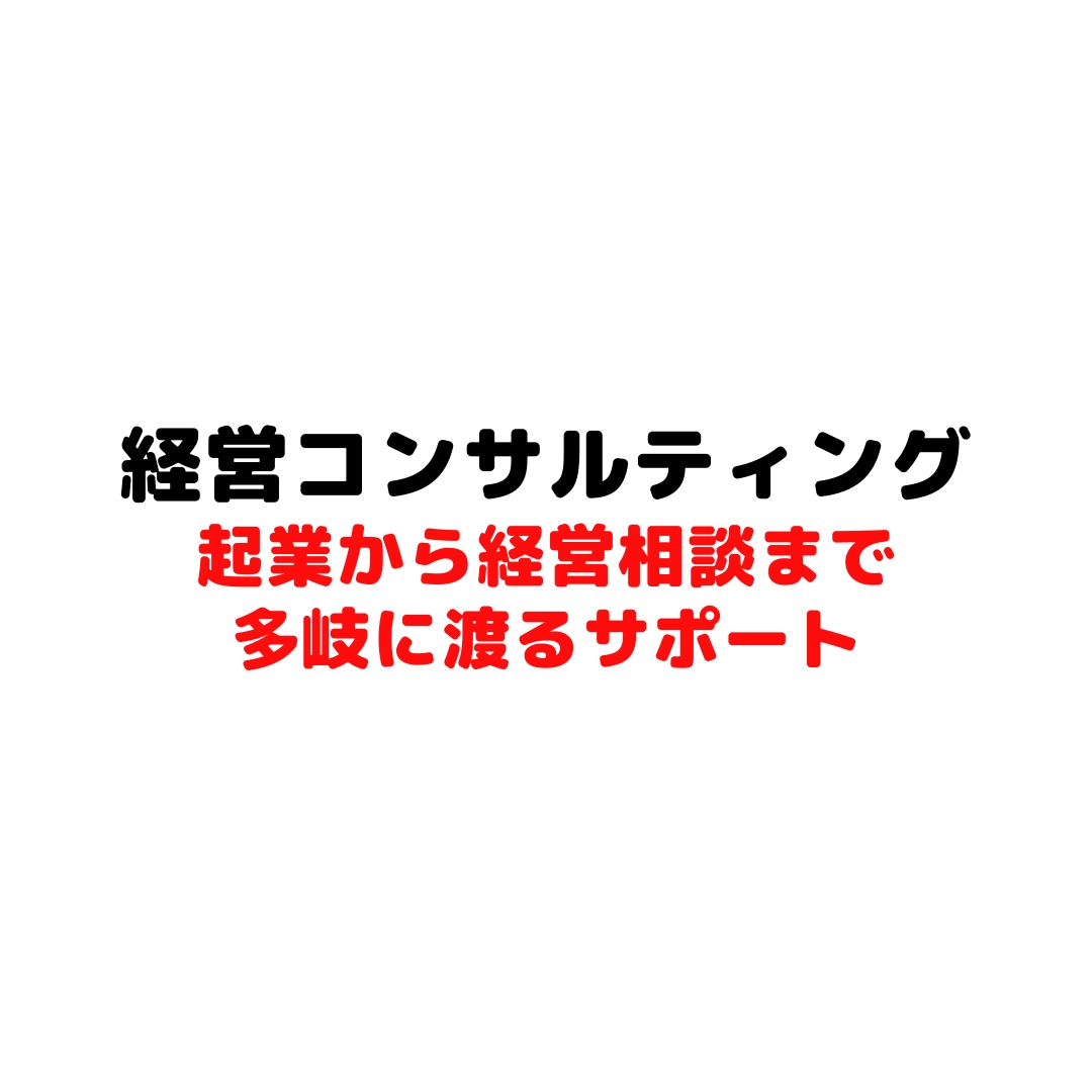 経営コンサルティングサポートいたします 起業から経営相談まで幅広く対応いたします。 イメージ1