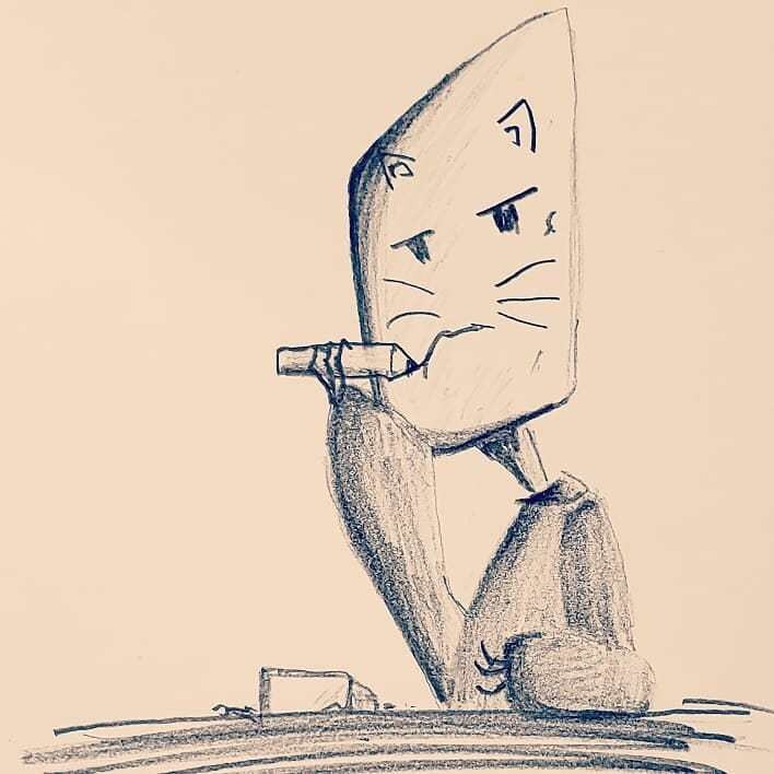 少し考えさせられる、少し暗い感じの絵を描きます あなたを不思議な黒白の世界へお連れします イメージ3
