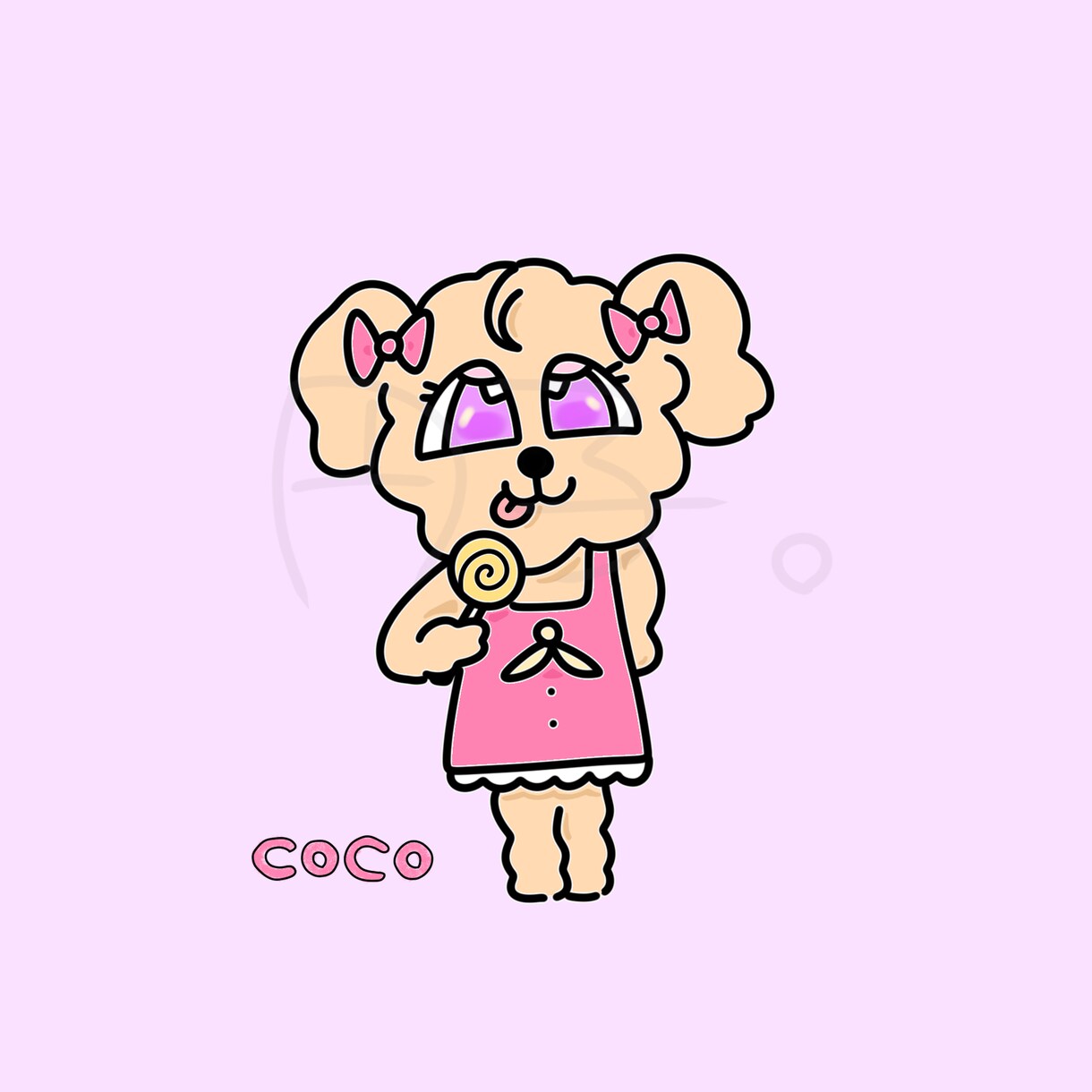 ポップでゆるい、かわいいイラスト描きます あなたのペットや好きな動物でキャラクター作ります♪ イメージ2