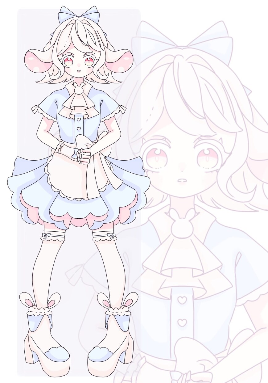 女の子描きます フリルやリボンのついたお洋服や、可愛い女の子が好きな方へ イメージ7