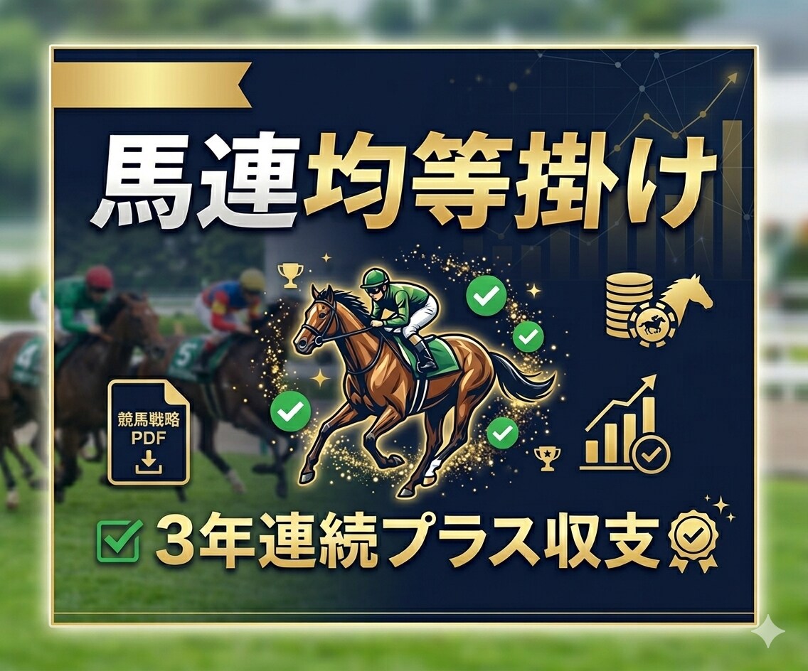 直前の迷いを排除する「馬連ボックス選定術」教えます 回収率と的中率の黄金比！完全無裁量の馬連均等掛けノウハウ イメージ4