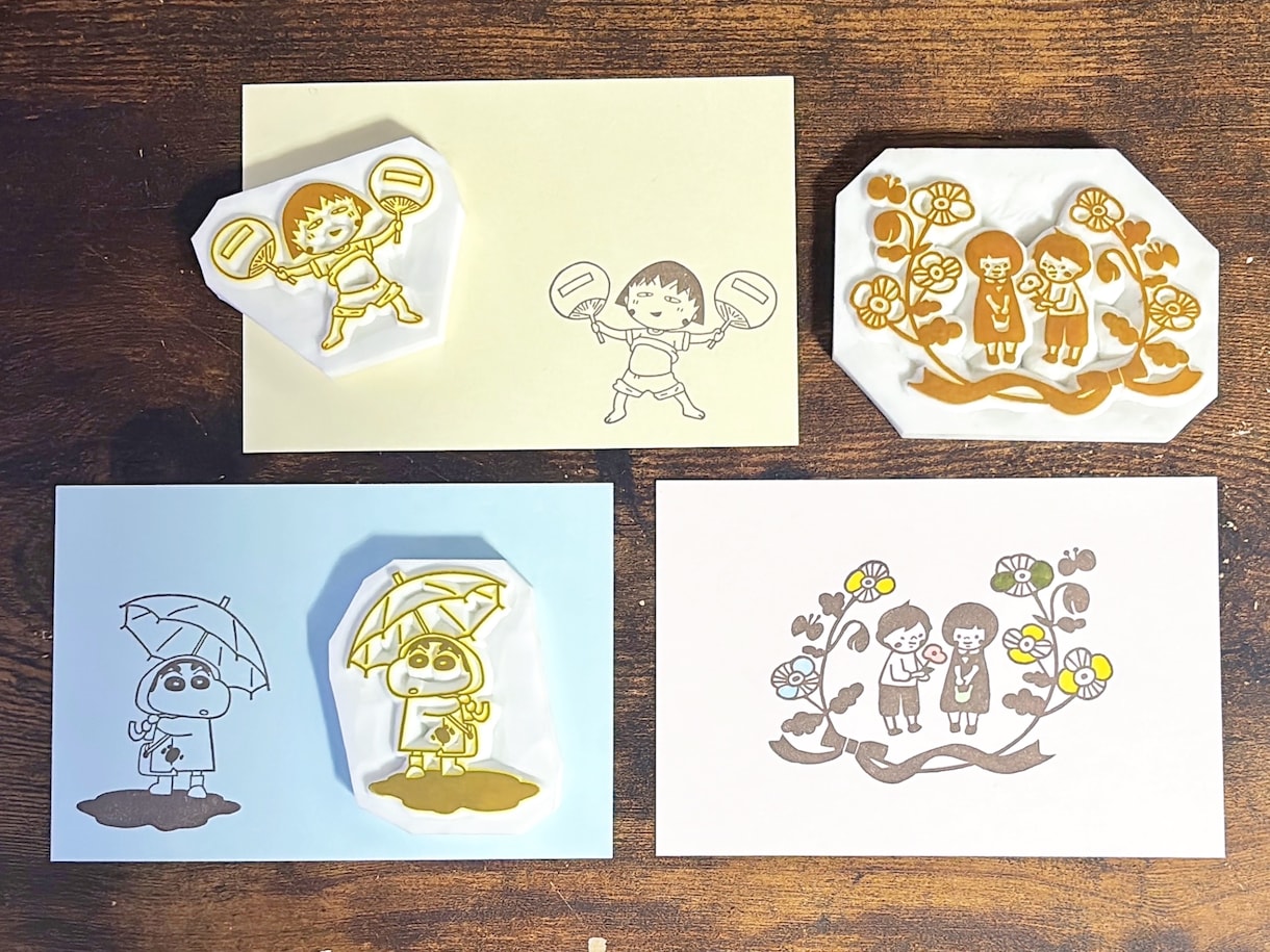 オーダーメイドの消しゴムはんこをお作りします 消しゴムはんこ歴15年以上。ご希望に沿って丁寧に制作します！ イメージ7