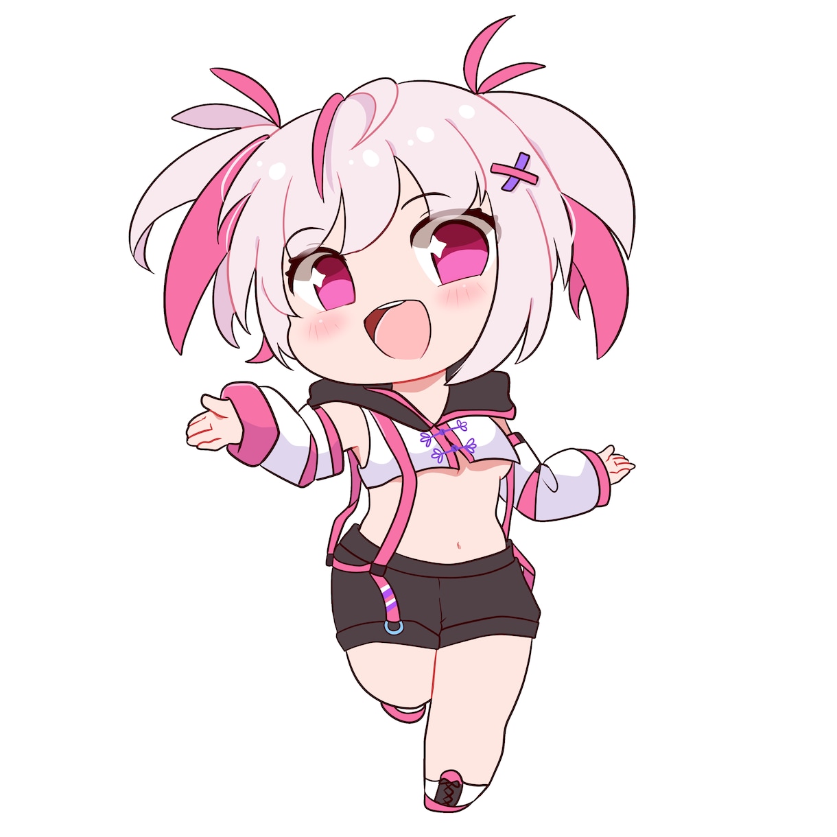 商用利用可！シンプルで可愛いイラスト描きます 表情差分付き！SNS･配信･グッズ製作などにどうぞ！ イメージ6