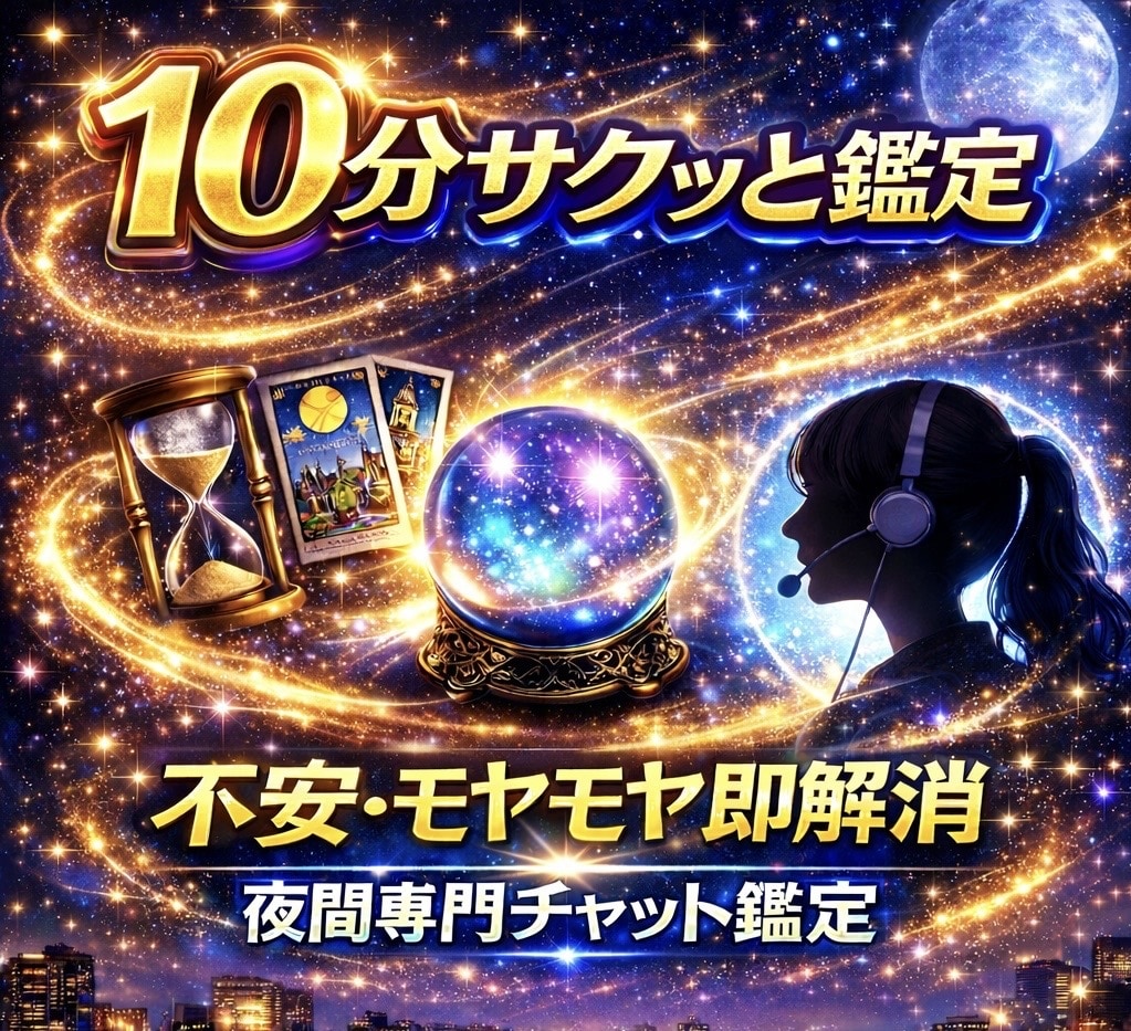 夜間限定｜霊感霊視｜10分チャット占いします 夜になると強くなる不安を、ひとりで抱えなくていい　心の整理 イメージ3