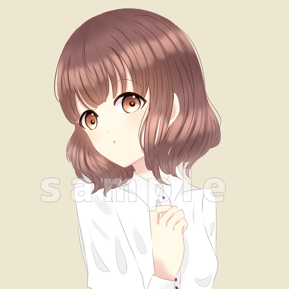 アイコン欲しい人向けにオリジナルイラスト描きます SNSやなどで使える可愛い女の子のイラストを描きます イメージ3