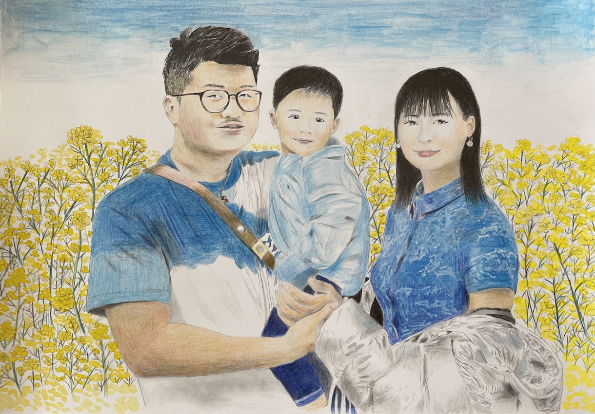 写真から鉛筆で優しい水彩画⭐️あなたを笑顔にします リアルだけどあったかい似顔絵、アイコンやプレゼントなどに！ イメージ3