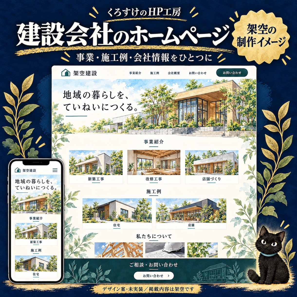 事業内容がきちんと伝わる会社サイトを制作します 事業案内・会社情報・お問い合わせを見やすく整理 イメージ8
