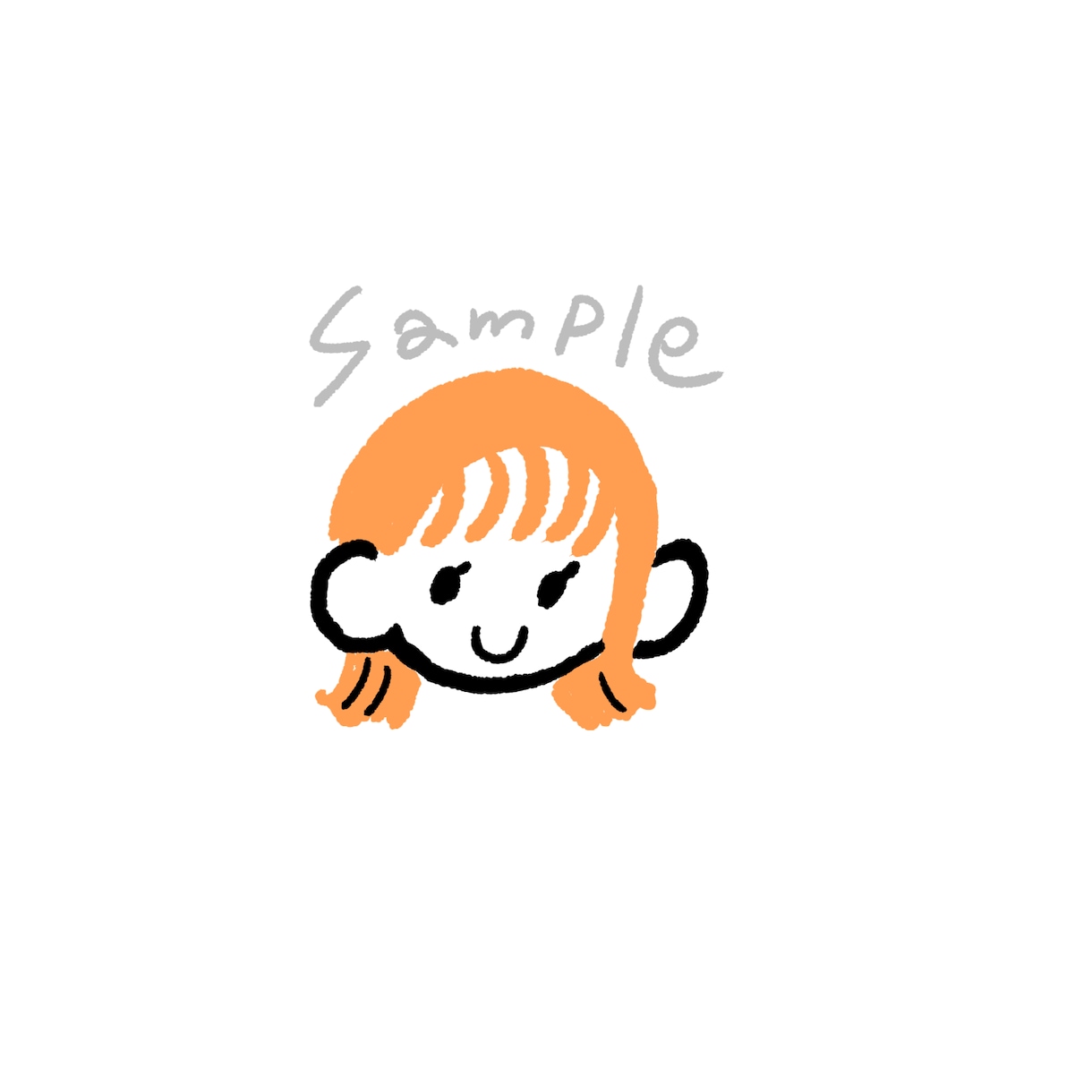 シンプルゆるいイラストアイコン描きます 修正無制限！シンプルでゆるかわ？アイコンやグッズに！ イメージ1