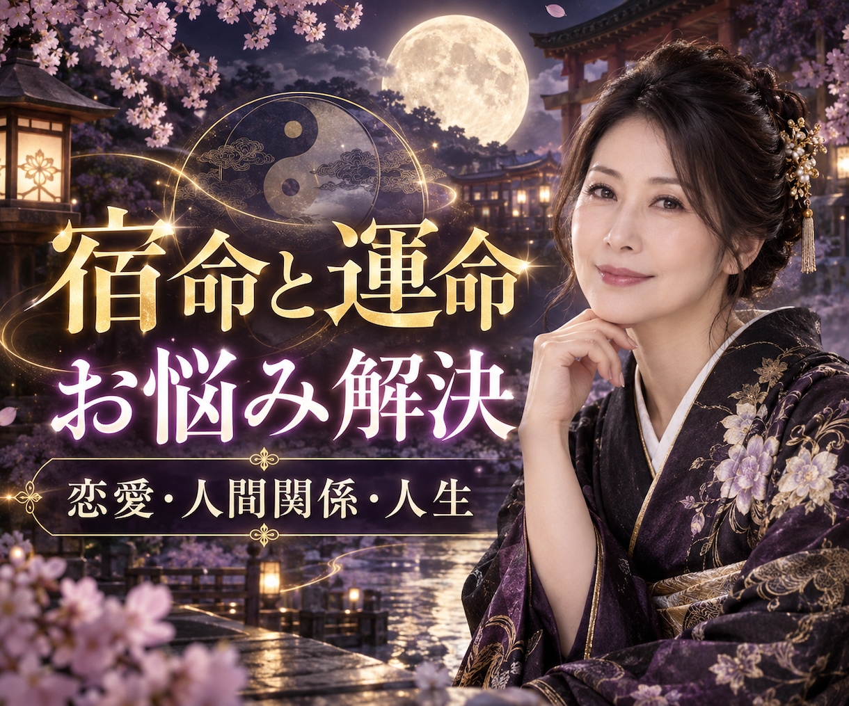 宿命と運命を読み解きお悩み解決致しますます 恋愛・人間関係・人生行き詰まりを解消し心のストレスケアします イメージ1