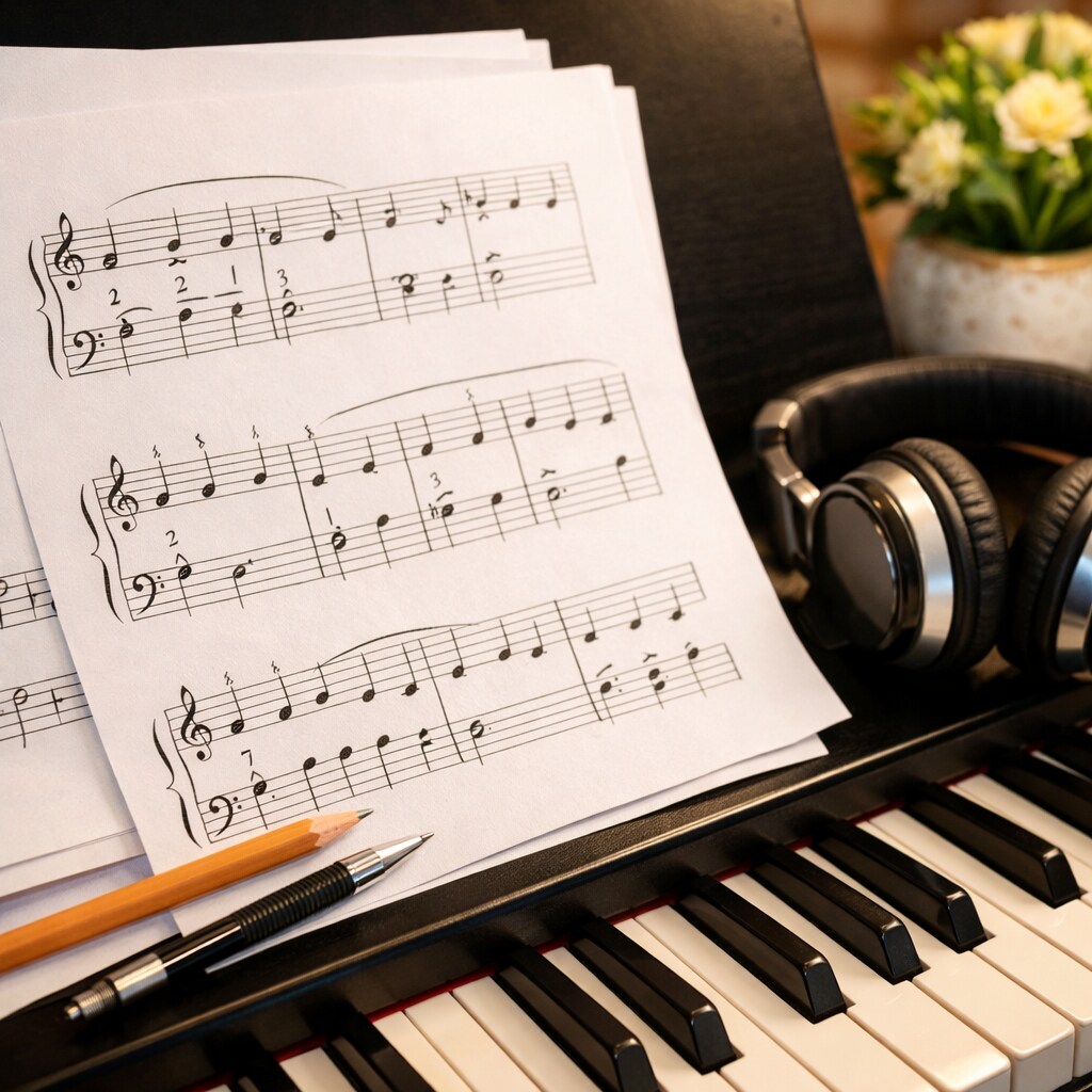 お好きな曲を弾きやすくアレンジした楽譜を作成します 現役ピアニスト、作曲家にお任せください イメージ1