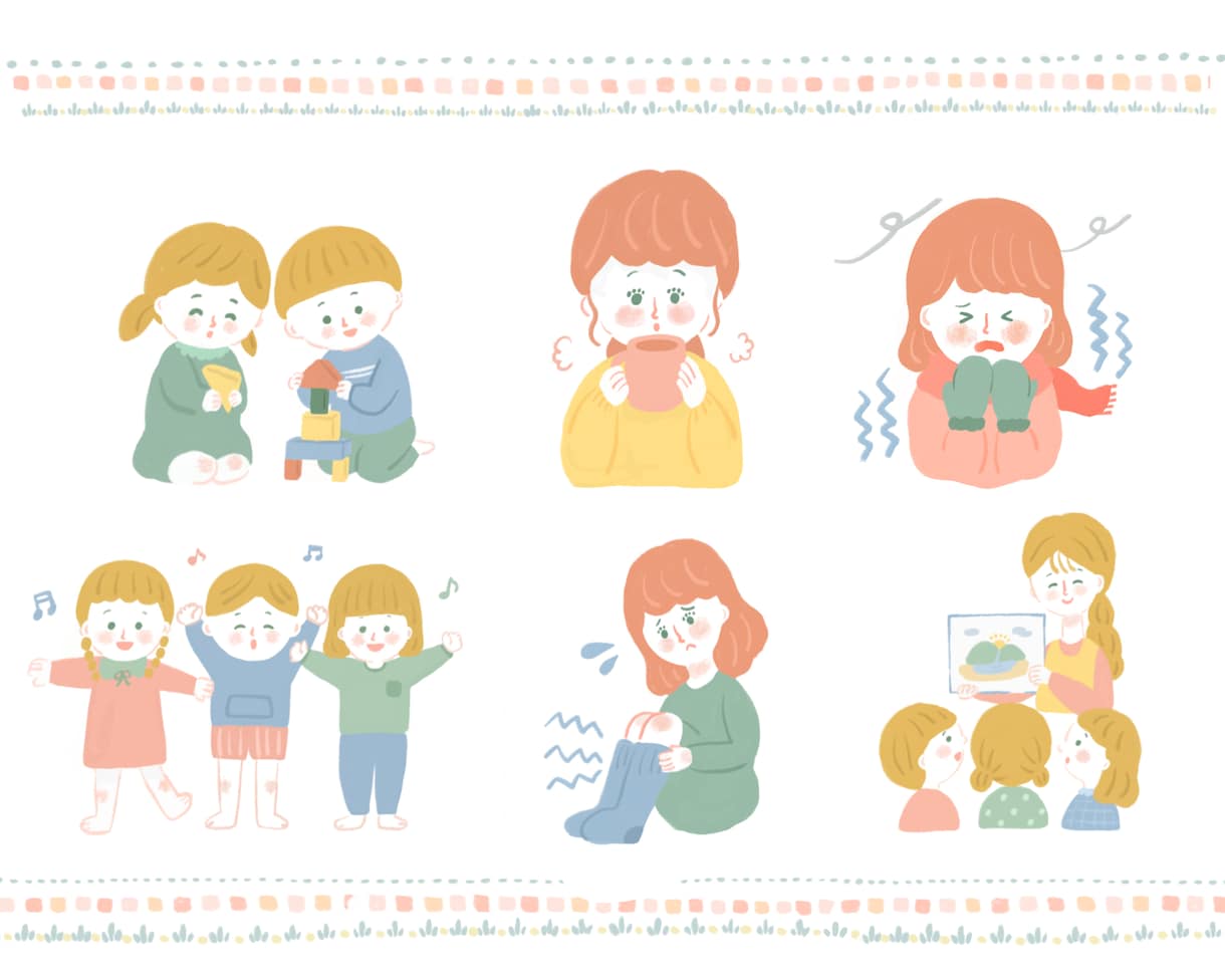 商用◎二次利用◎イラストカット3枚セット描きます コンテスト受賞歴有のイラストレーターが描きます！ イメージ3