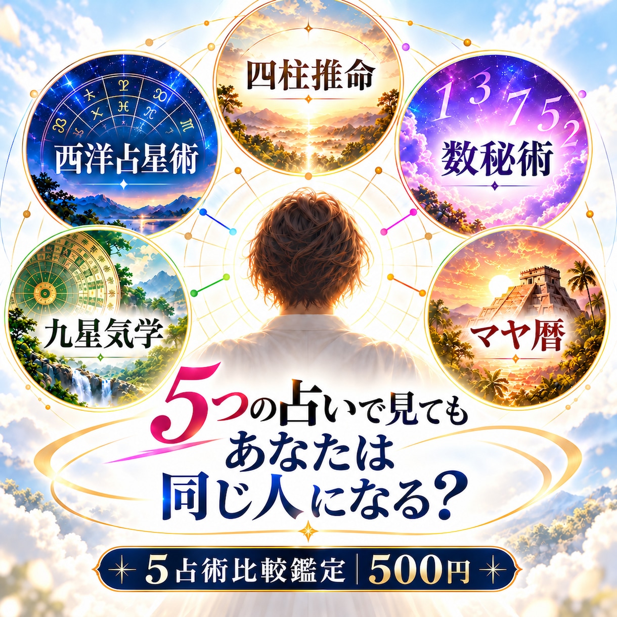 5つの占いで見たあなたの共通点と違いを鑑定します 5つで見ても、あなたは同じ人になる？ イメージ1