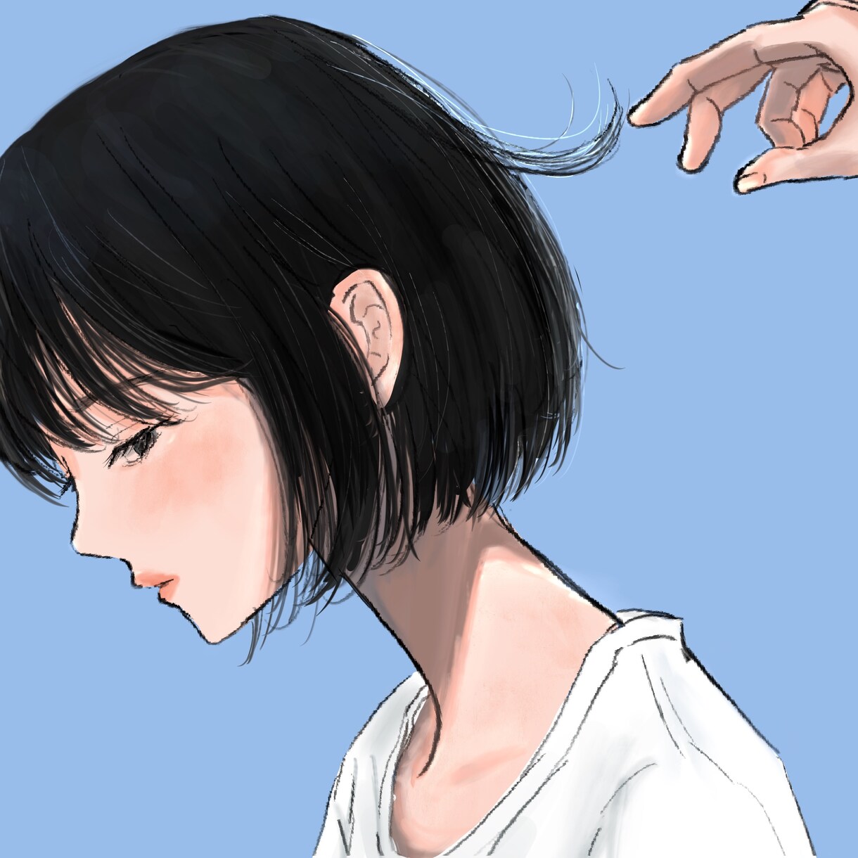 おしゃれで可愛い女の子・男の子のイラスト描きます アイコン・表紙・動画・贈り物用に！似顔絵や背景ありも制作可 イメージ8