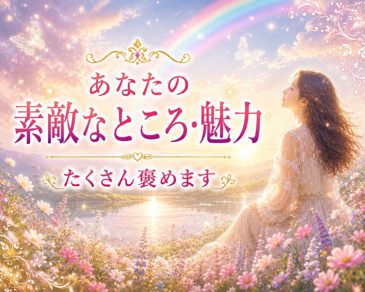 カード占いとともに❀たくさん褒めます ✨あなたの素敵なところ・魅力、一緒に見ていきます⭐ イメージ1
