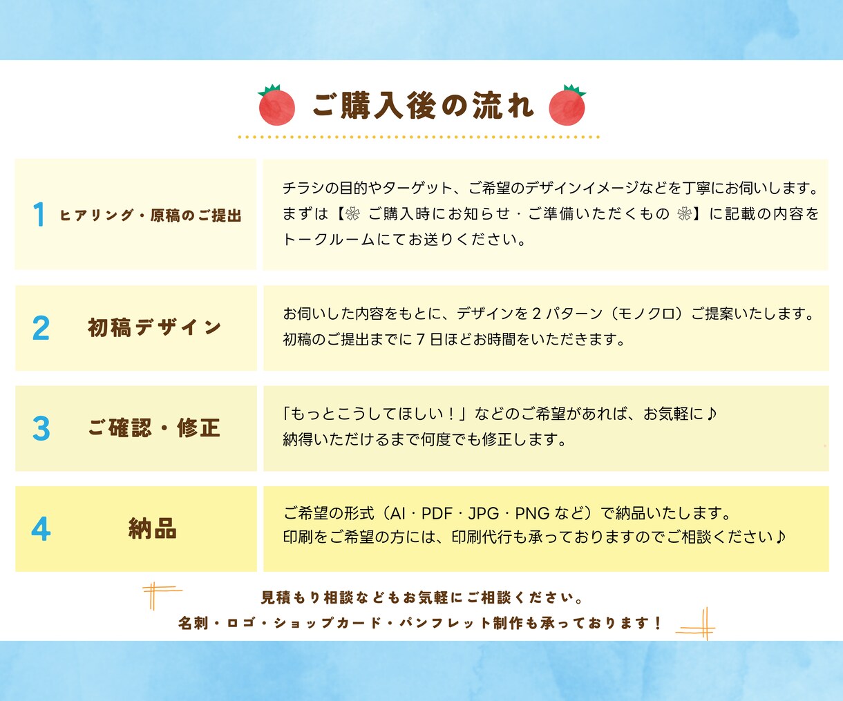 集客UPへ♪伝わるチラシを心を込めて作ります あなたの「伝えたい」を丁寧に心を込めてカタチにします イメージ3