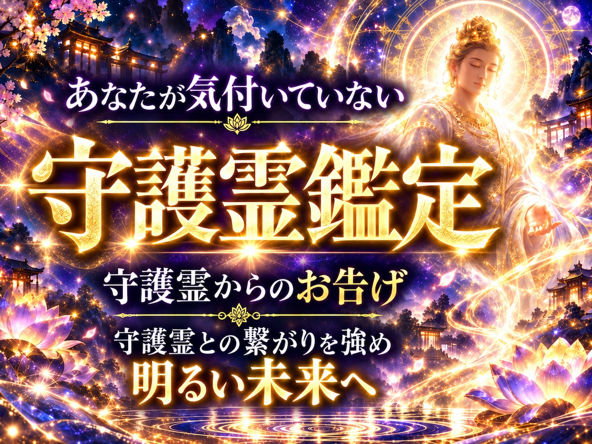 観音千里眼|あなただけの[至高守護霊鑑定]届けます 守護霊との繋がりを強め、人生、運命を好転させ、潜在能力を覚醒 イメージ1