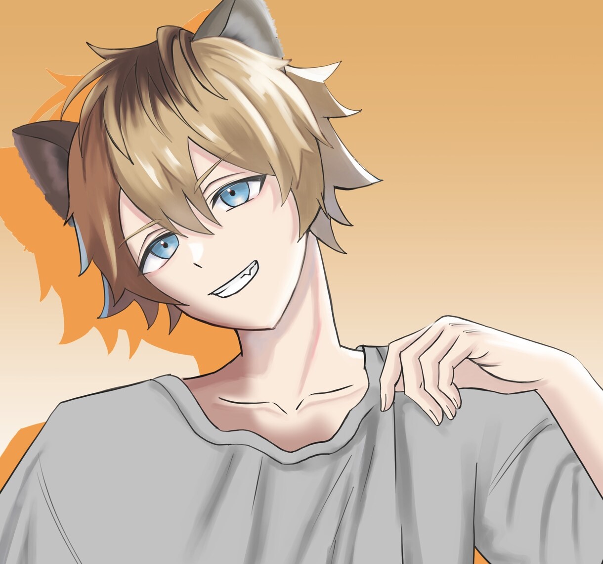 中性的で可愛いイラスト制作いたします うる艶な瞳と透明感ある着彩であなたのキャラクターを彩ります イメージ5
