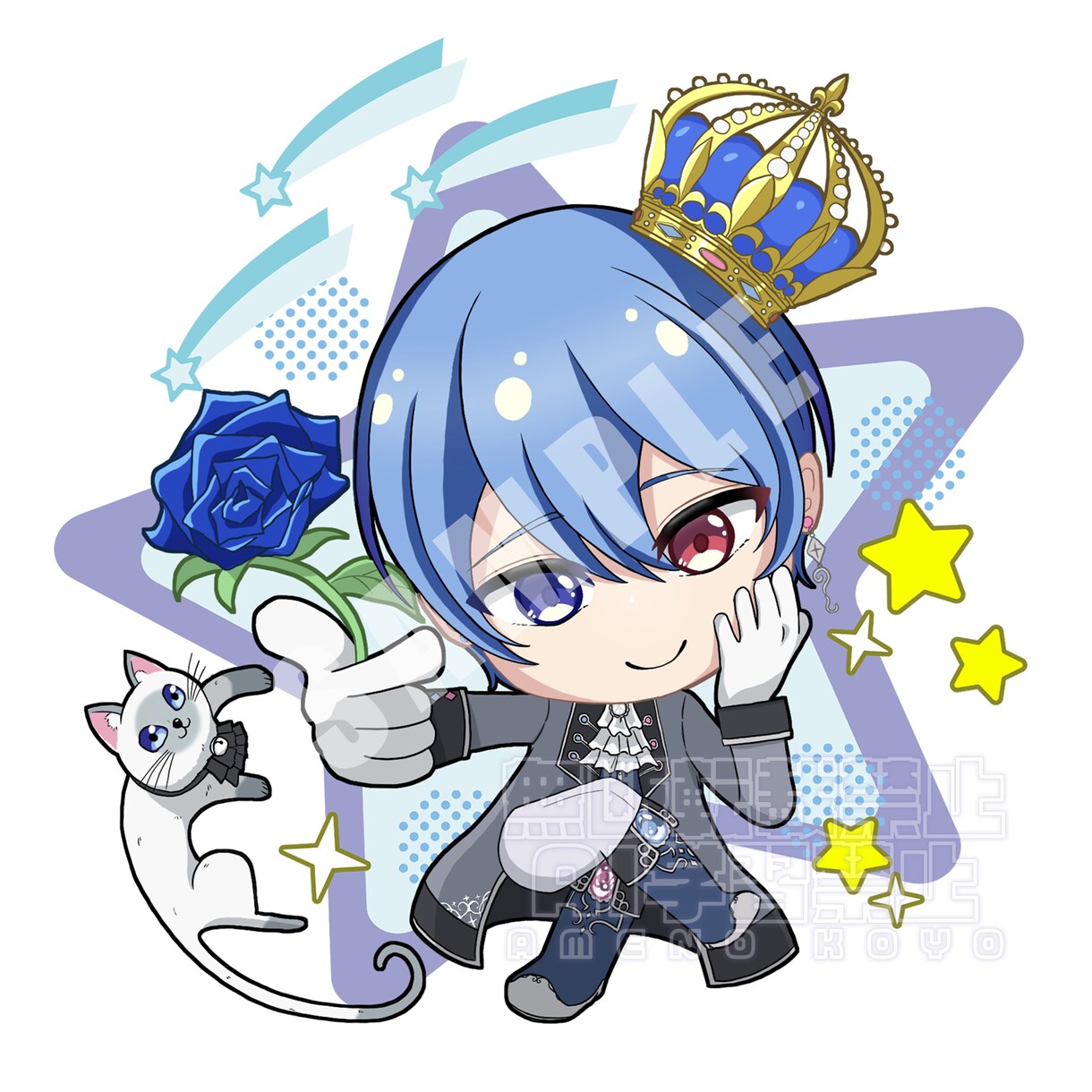 商用利用可！背景・小物込み！ミニキャラを描きます Youtube、アイコン、グッズ展開に可愛いミニキャラを♪ イメージ7