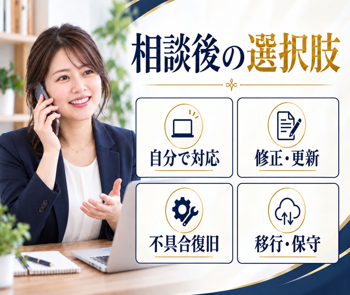WordPressの困りごとを電話で相談します 表示崩れやエラー、設定の不安を短時間で整理 イメージ7