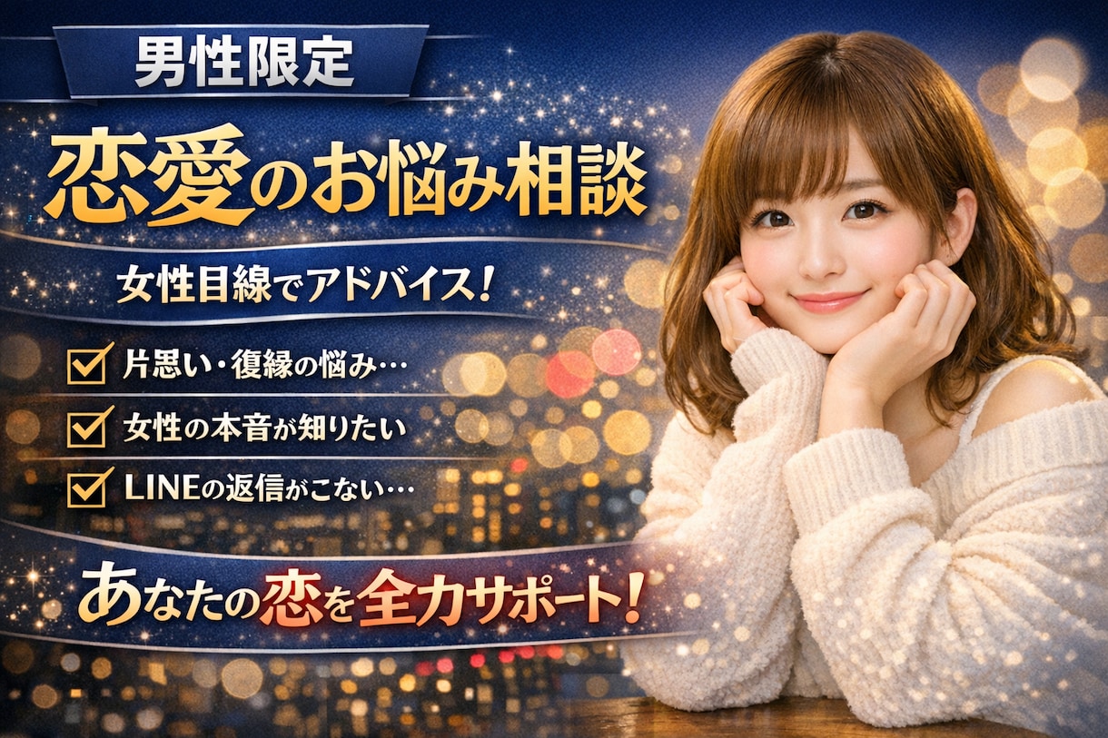 男性限定 意中の彼女の「本音」を読み解きます 脳科学×心理学で落とす。戦略的・本質的な恋愛攻略相談 イメージ1