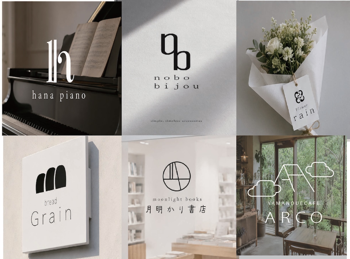 シンプルな文字を活かしたロゴデザインを制作します 文字を活かし、お店の想いを形にするロゴをご提案します。 イメージ1