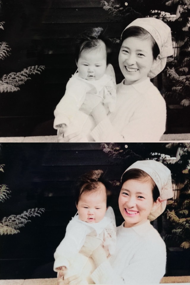 白黒写真をカラー化します 古い写真も温もりあるイメージになります。 イメージ2