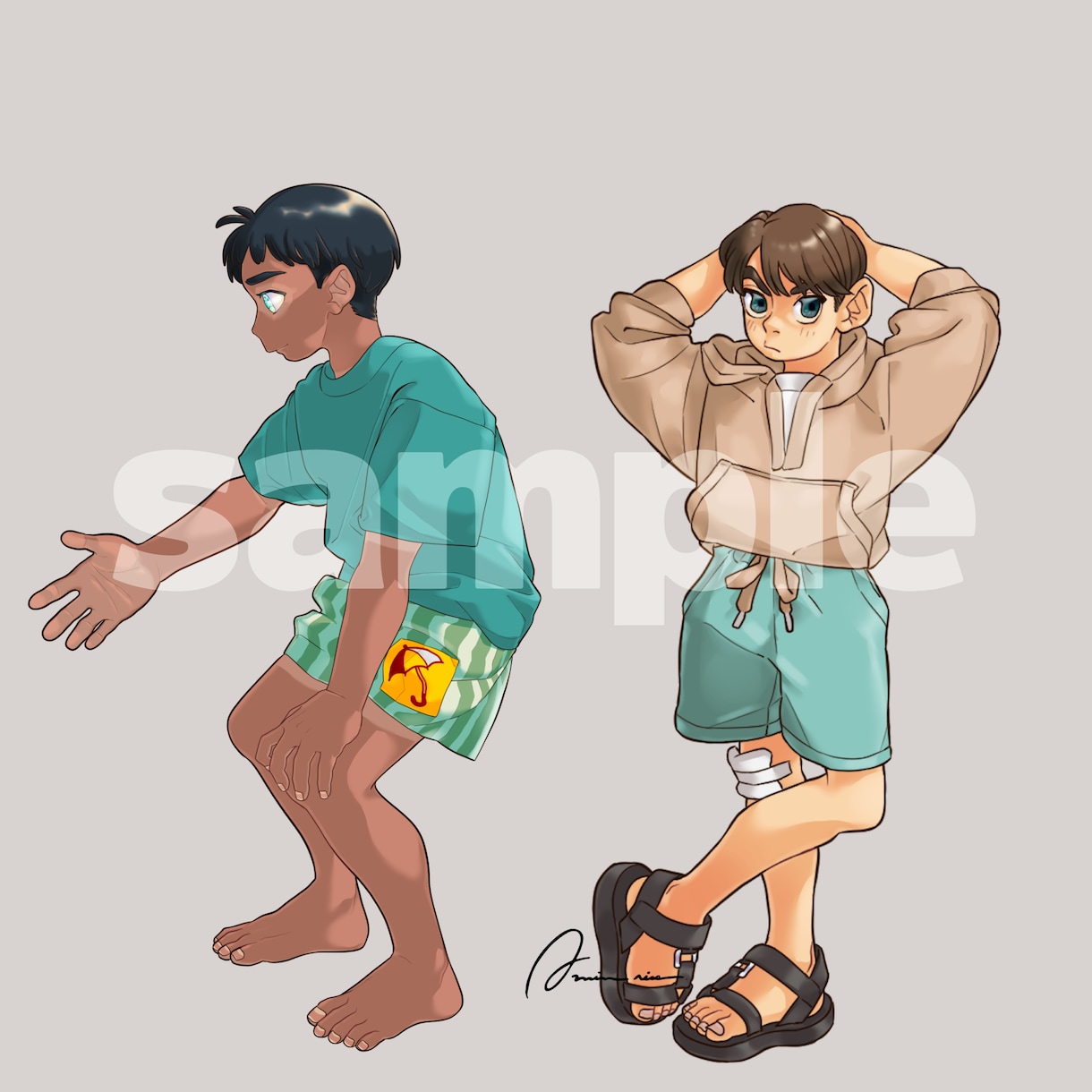 自然な仕草のキャラクター立ち絵を制作します TRPG／配信用サムネイルなどに使用できるイラストを描きます イメージ5